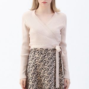 Chicwish Knit Wrap Top